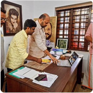 Federation website launching Minister Sri. P Rajeev — FAERI Events Photo