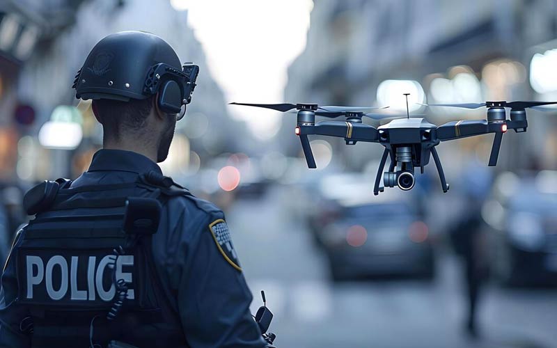 Surveillance drone for law enforcement and public safety