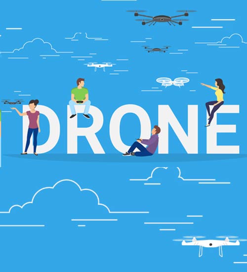 Corporate and startup drone technology members